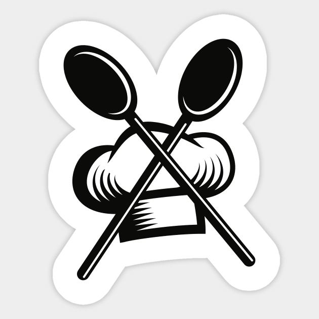 Restaurant Logo Sticker by linesdesigns